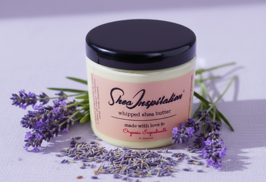 Raw shea nuts and natural botanical ingredients